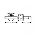 Гачок для рушника Hansgrohe Logis 41725000 - Фото 1